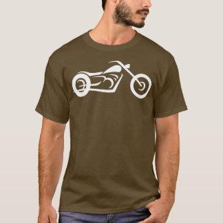 Motorradlinie Zeichnend schwarz T-Shirt