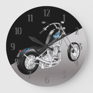 Motorradmauer Große Wanduhr
