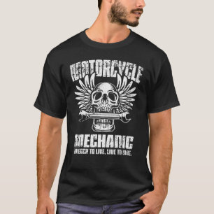Motorradmechanik Schraubenzieher bedrückt T-Shirt