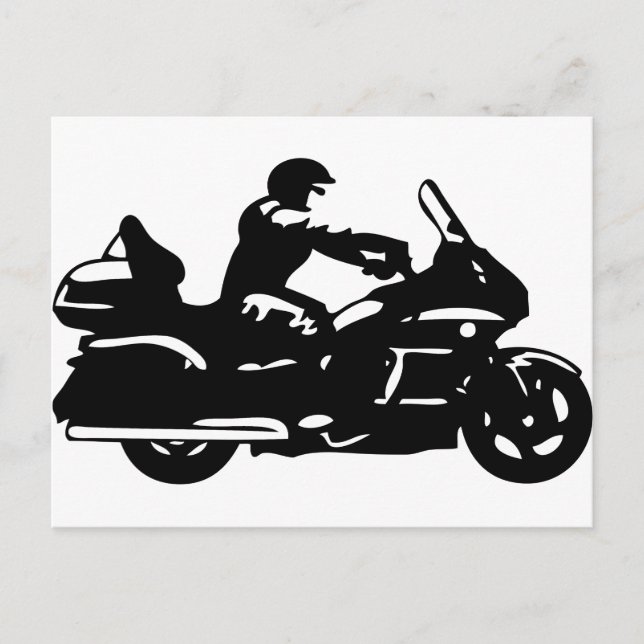 Motorradmoto Postkarte (Vorderseite)
