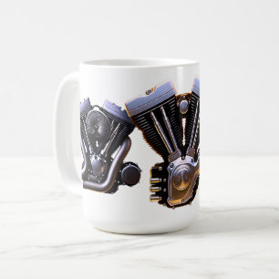 Motorradmotor-Kaffee Kaffeetasse