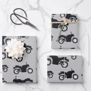 Motorradmuster Geschenkpapier Set