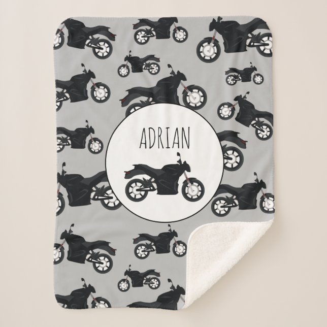 Motorradmuster - Kundenspezifischer Name Sherpadecke (Vorderseite)