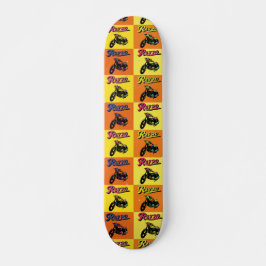 Motorradmuster Retro 70er popart Skateboard