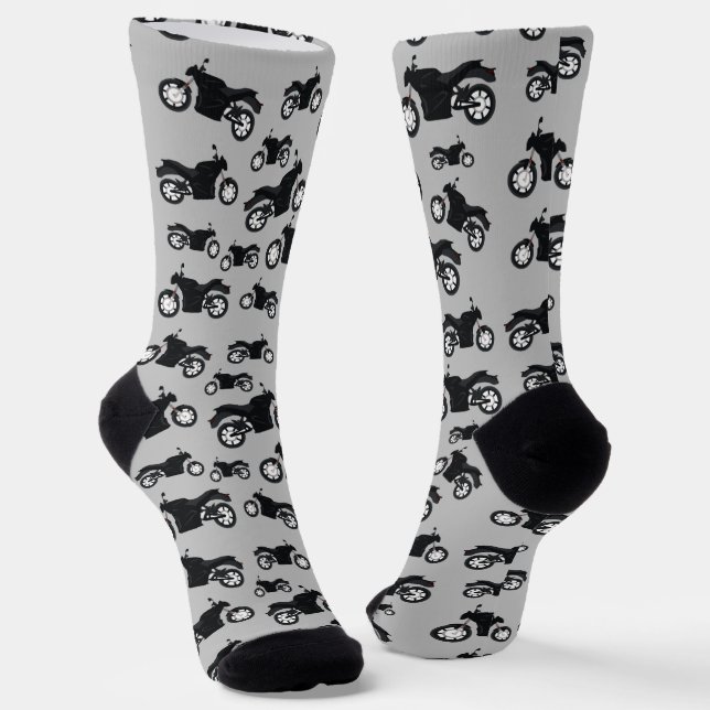 Motorradmuster Socken (Gewinkelt)