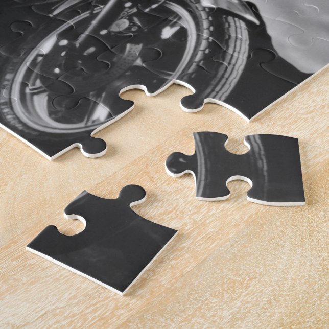 Motorradpinup-Mädchen Puzzle (Seite)