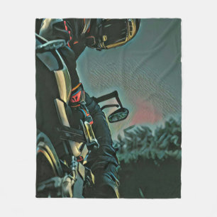 Motorradrennen Fleecedecke