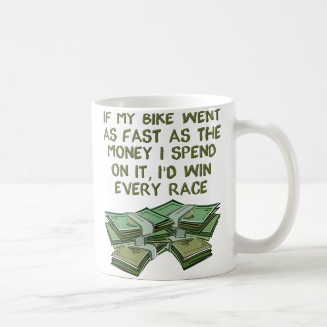 Motorradrennen Funny Mug Tasse (Rechts)