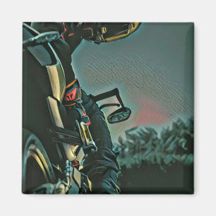 Motorradrennen Magnet
