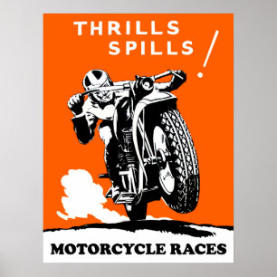 Motorradrennen Poster