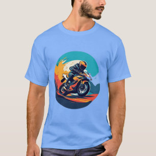 Motorradrennfahrer T-Shirt