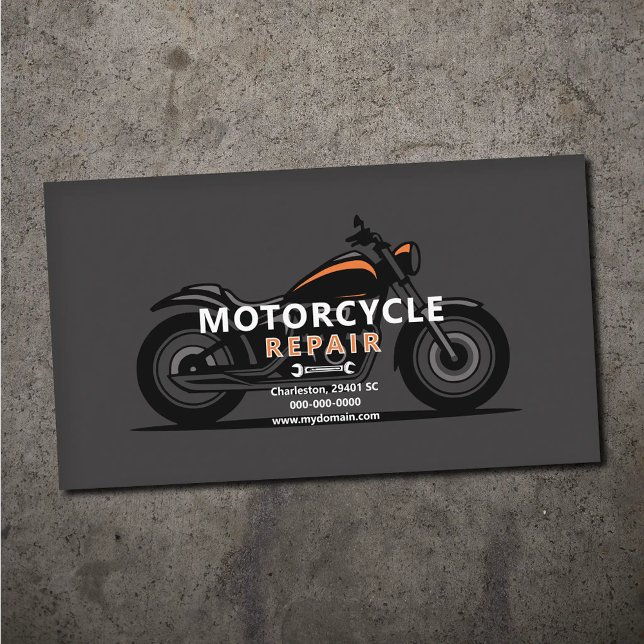 Motorradreparatur Visitenkarte (Motorcycle Repair Business Card)