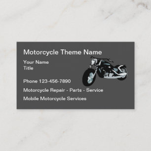 Motorradreparaturteile und -service visitenkarte