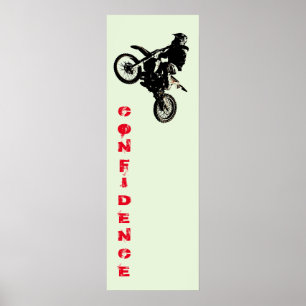 Motorradsport Confidence Pop Motivierend Poster