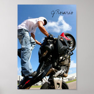 Motorradständer Poster