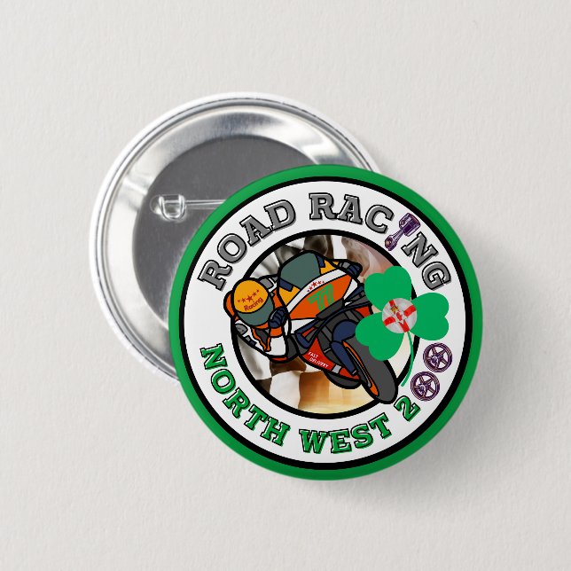 Motorradstraßen - Nordwesten 200 Button (Vorne & Hinten)