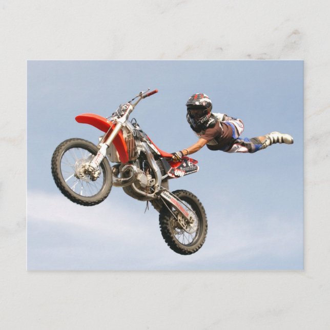 Motorradstunts Postkarte (Vorderseite)