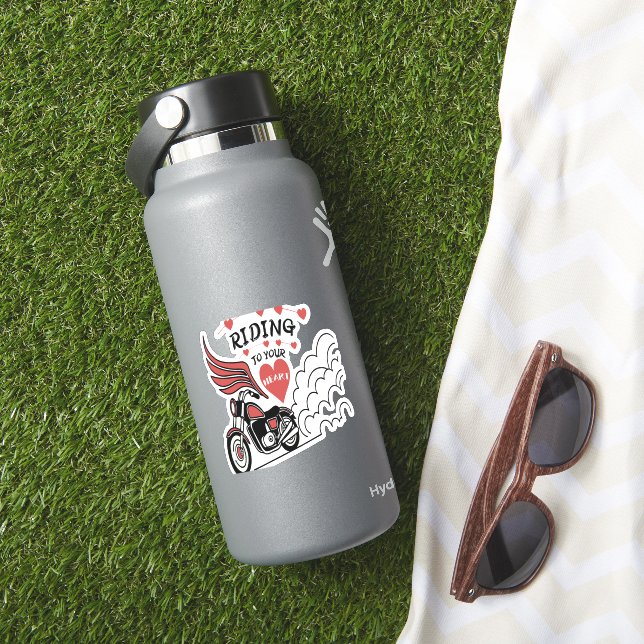 Motorradvalentinstag Aufkleber (HydroFlask Insitu)