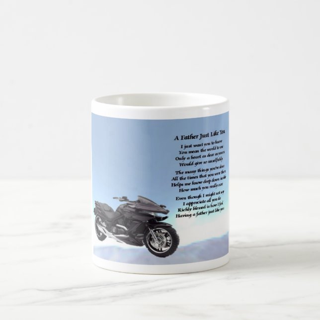 Motorradvater-Gedicht-Tasse Kaffeetasse (Mittel)
