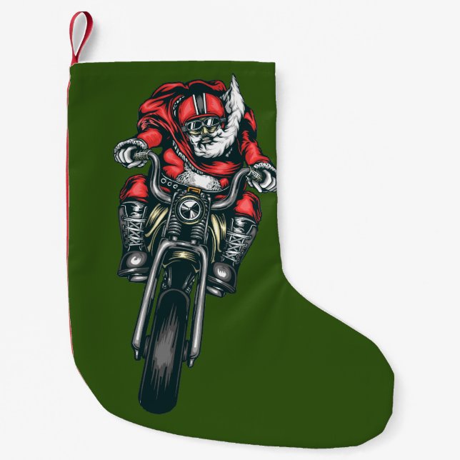 Motorradwein Kleiner Weihnachtsstrumpf (Vorderseite)