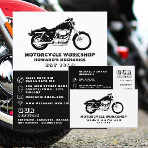 Motorradwerkstatt, Mechaniker & Reparaturwerbung Flyer