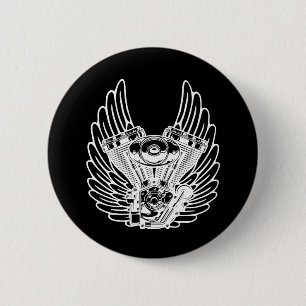 Motorradzeichen Button