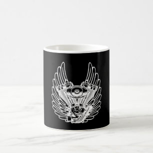 Motorradzeichen Kaffeetasse