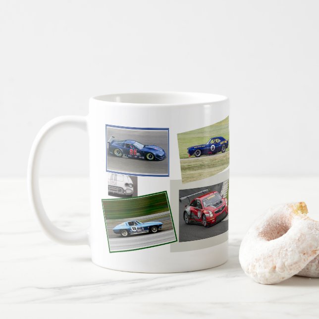 Motorrennen Kaffeetasse (Mit Donut)