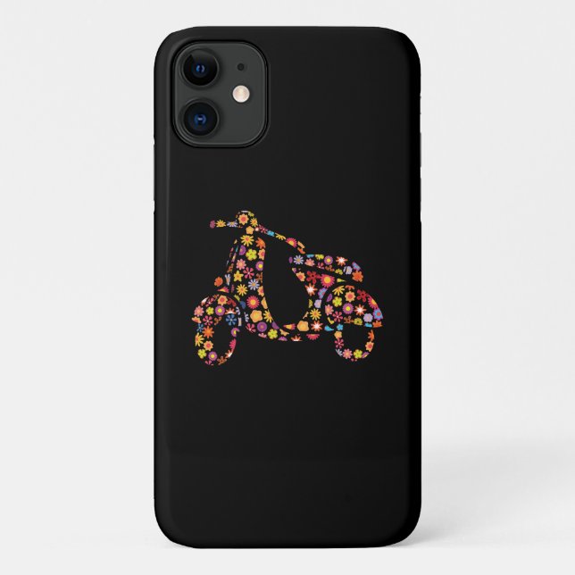 Motorroller-Blume Case-Mate iPhone Hülle (Rückseite)