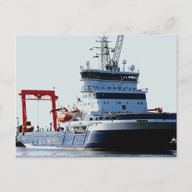 Motorschiff, Edinburgh Leith Docks Postkarte (Vorderseite)