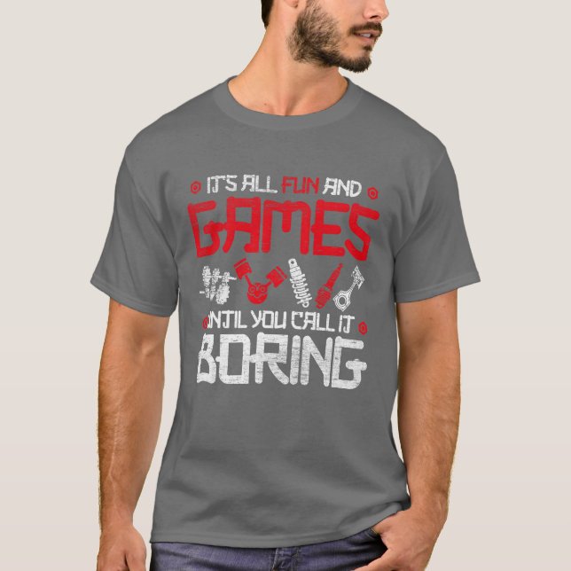 Motorsport Caruning funny T-Shirt (Vorderseite)