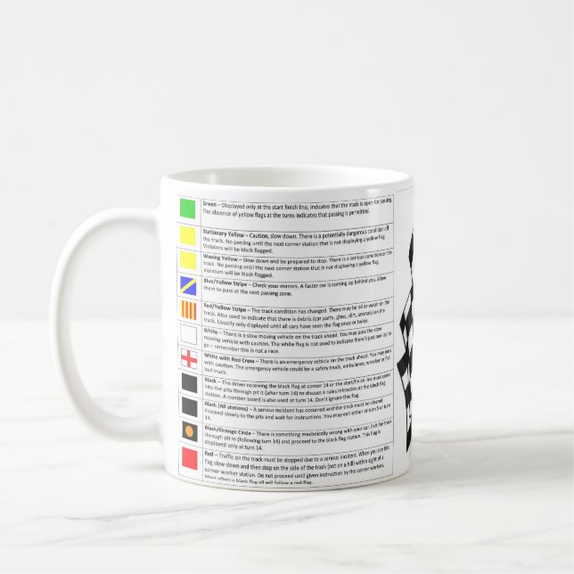 MOTORSPORT FLAGS - MUG TASSE (Links)