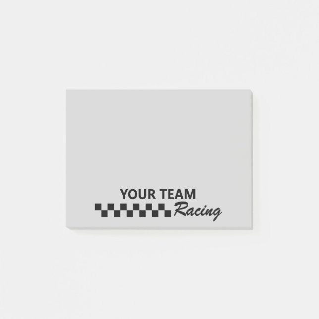 Motorsport Racing Team Post-it Klebezettel (Vorderseite)