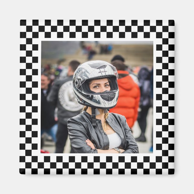 Motorsport-Thema mit Foto Magnet (Vorne)