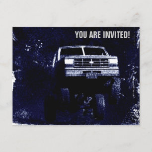 Motorsports Ereignis oder Mudding laden ein Einladung