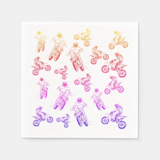Motosport, Dirt cross Serviette (Vorderseite)