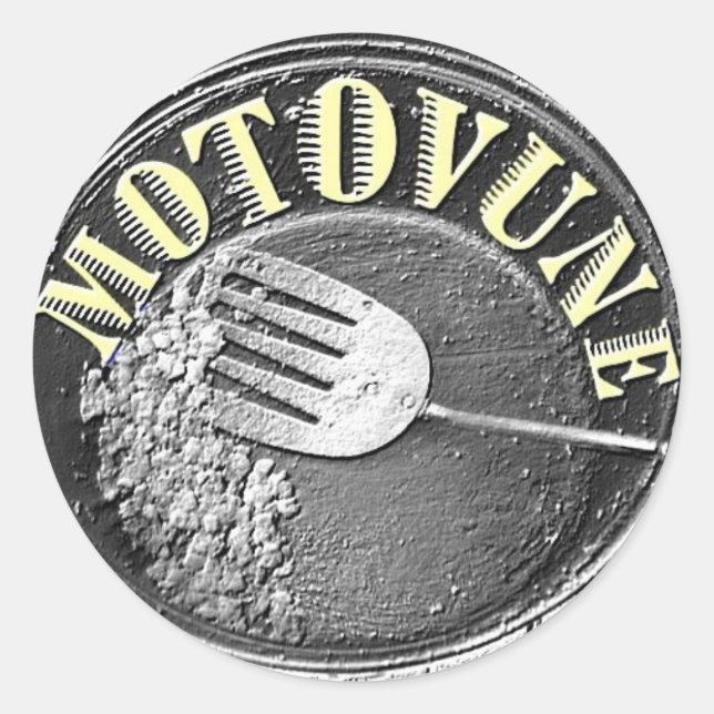 MOTOVUNE Hashlogo Runder Aufkleber (Vorderseite)