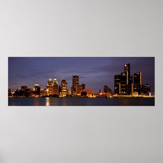 Motown Skyline Poster (Vorne)