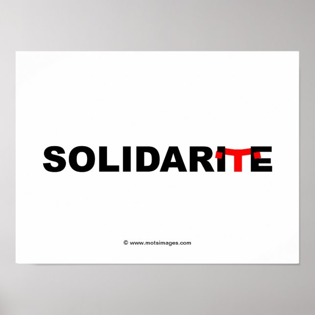 © Motsierungen: Solidarität Poster (Vorne)