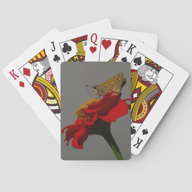 Motte und Blume Spielkarten (Rückseite)