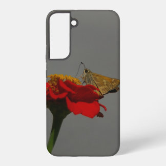 Motte und Rote Zinnia Samsung Galaxy Hülle