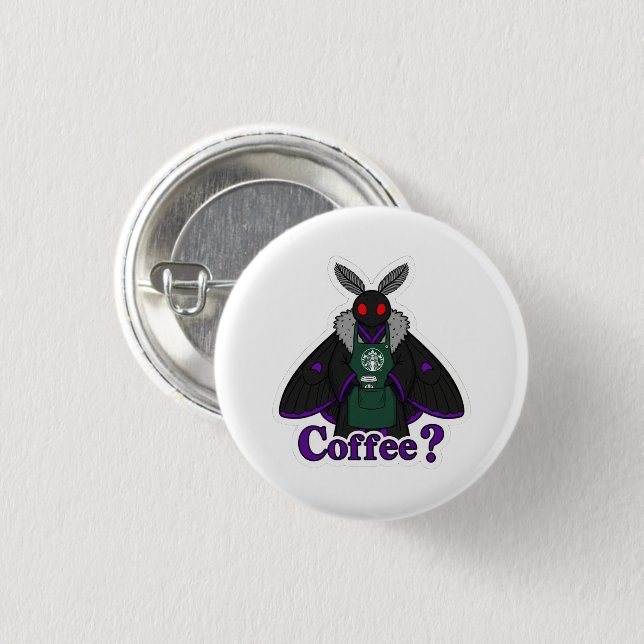 Motte voller Kaffee Button (Vorne & Hinten)
