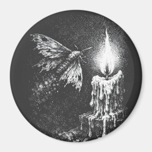 Motte zur Flamme — von BurnsInHell Magnet