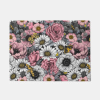 Motten auf der Blume mischen in Rosa und Grau