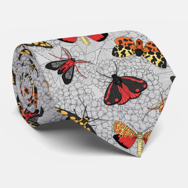 Motten auf Hydrangea Krawatte (Gerollt)