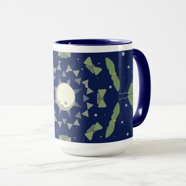 Motten-Metamorphose Tasse (VorderseiteRechts)