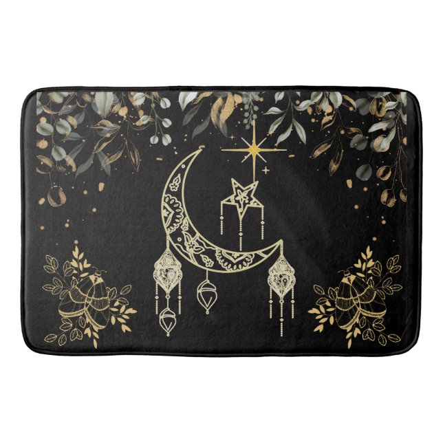 Motten und Mondfeier  Badematte (Vorderseite)