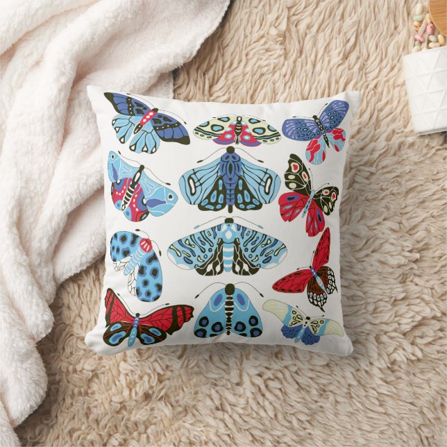 Motten und Schmetterlinge Kissen (Decke)