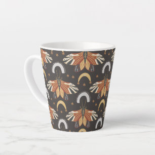 Mottenschmetterlingsmuster Latte-Tasse Milchtasse