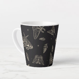 Mottenschmetterlingsmuster Latte-Tasse Milchtasse